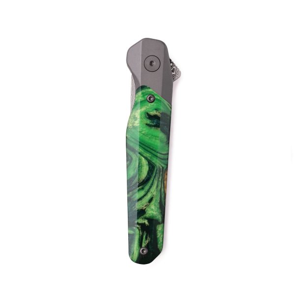 Live Edge ResinArt Pocket Knife - Brent (Green, 737988) Hot on Sale