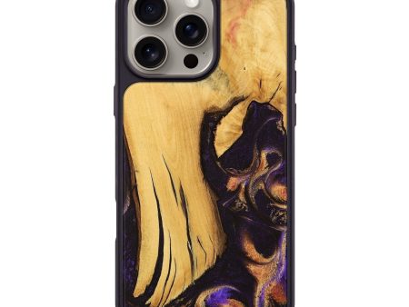 iPhone 16 Pro Max Wood Phone Case - Ailis (Purple, 738183) Hot on Sale