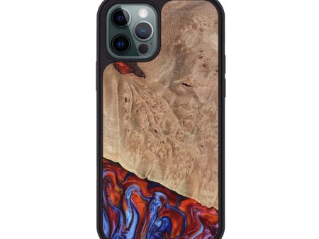 iPhone 12 Pro Wood Phone Case - Aloise (Fire & Ice, 736855) For Cheap