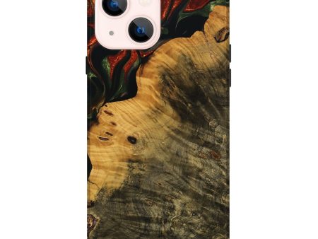 iPhone 14 Plus Wood Live Edge Phone Case - Zino (Green, 737955) Online Sale