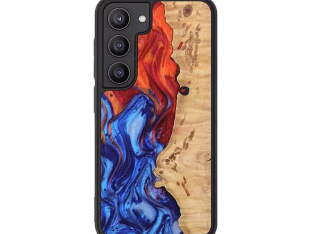 Galaxy S23 Wood Phone Case - Charil (Fire & Ice, 737073) For Sale