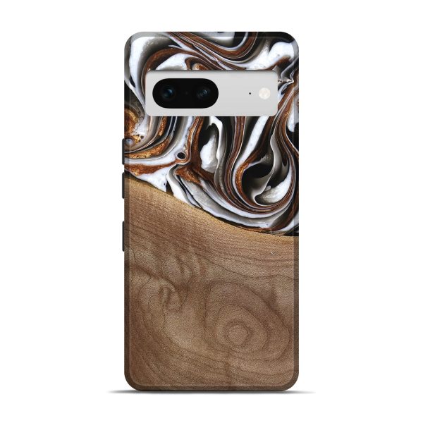 Pixel 7 Wood Live Edge Phone Case - Alina (Black & White, 738824) Online Sale