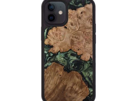 iPhone 12 Wood Phone Case - Anup (Green, 738741) For Sale