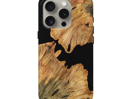 iPhone 16 Pro Wood Live Edge Phone Case - Donella (Wood Burl, 737689) For Discount