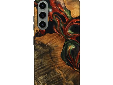 Galaxy S24 Wood Live Edge Phone Case - Sibley (Green, 737956) Hot on Sale