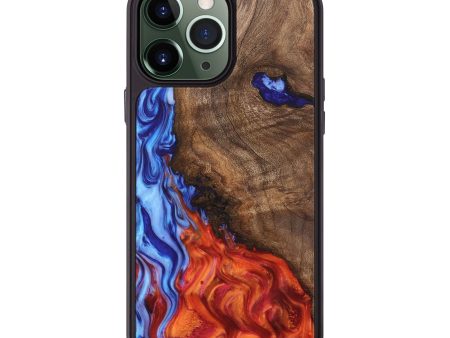 iPhone 13 Pro Max Wood Phone Case - Denzell (Fire & Ice, 736804) Online Sale