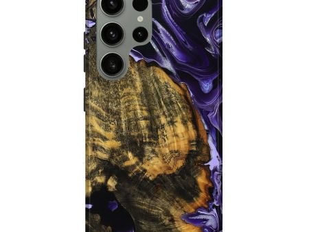 Galaxy S24 Ultra Wood Live Edge Phone Case - Mani (Purple, 738052) Fashion