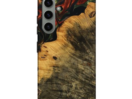 Galaxy S24 Plus Wood Live Edge Phone Case - Zino (Green, 737955) Supply