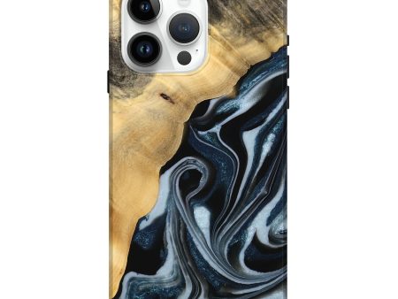 iPhone 15 Pro Max Wood Live Edge Phone Case - Kitson (Blue, 738076) Hot on Sale