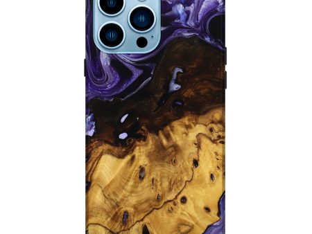 iPhone 14 Pro Max Wood Live Edge Phone Case - Allys (Purple, 738057) For Discount