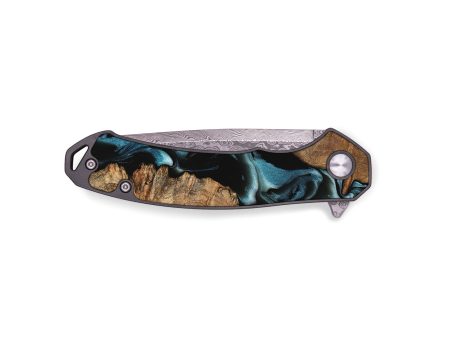 EDC Wood Pocket Knife - Amare (Blue, 737368) Sale