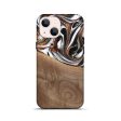 iPhone 13 mini Wood Live Edge Phone Case - Alina (Black & White, 738824) Online Hot Sale