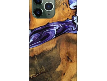 iPhone 13 Pro Max Wood Live Edge Phone Case - Ronny (Purple, 736518) For Discount