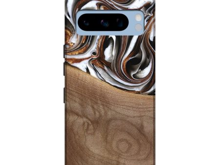 Pixel 8 Pro Wood Live Edge Phone Case - Alina (Black & White, 738824) Online Sale