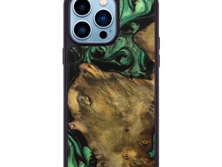 iPhone 14 Pro Max Wood Phone Case - Arden (Green, 739832) For Cheap